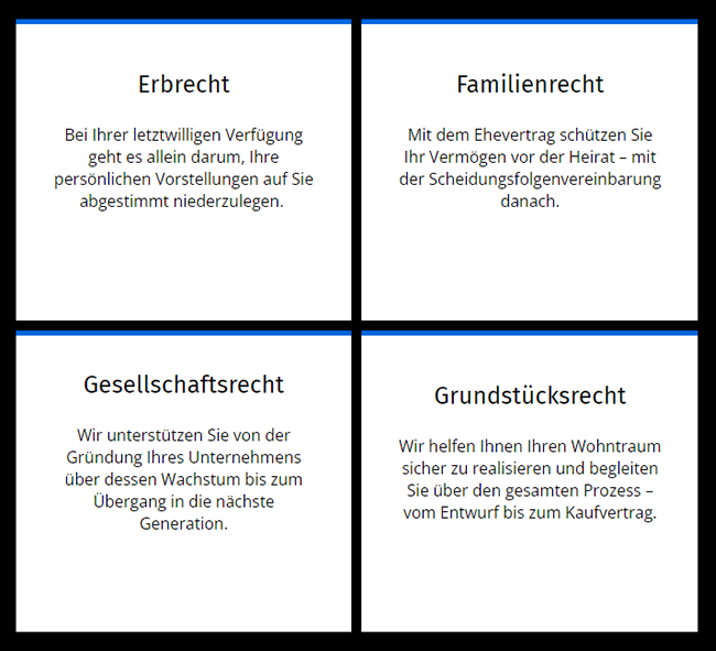 Rechtsgebiete 